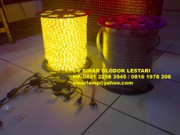 Lampu hias led selang kotak 3 jalur